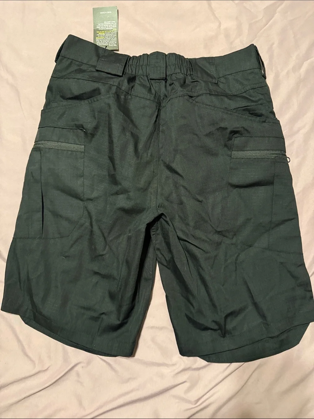 Active USA Men's Dark Black Cargo Shorts with Multiple Pockets